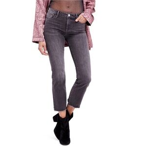 Free People Charcoal Ankle Jeans